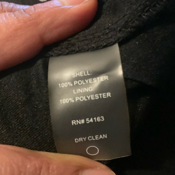 TOMMY HILFIGER Elegant Women White and Black Chiffon Polka Dot Dress, Size 4 - Picture 13 of 15